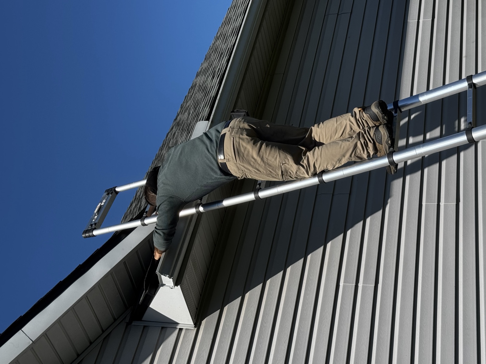 Gutter and soffit installation